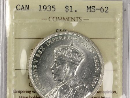 1935 SWL Canada Dollar ICCS Certified MS-62 For Discount