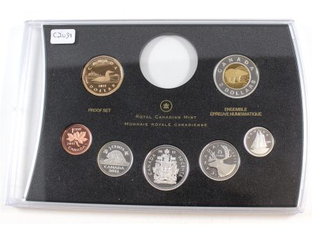 2011 Canada Silver Proof 7-Coin Set - from Double Dollar Set (Impaired) Cheap