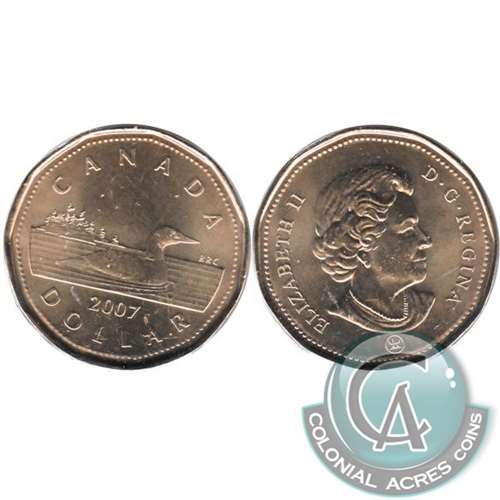 2007 Canada Loon Dollar Brilliant Uncirculated (MS-63) Supply