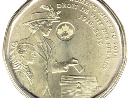 2016 Canada Women s Right To Vote Dollar Brilliant Uncirculated (MS-63) on Sale