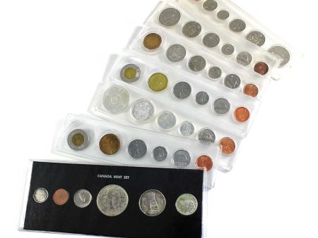 Lot of 7x 1964-2012 Canada Year Sets, 7Pcs (Impaired) For Sale