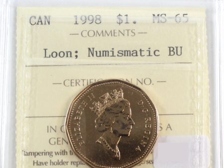 1998 Canada Loon Dollar ICCS Certified MS-65 NBU Online