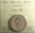 1998 Canada Loon Dollar ICCS Certified MS-67 NBU For Discount