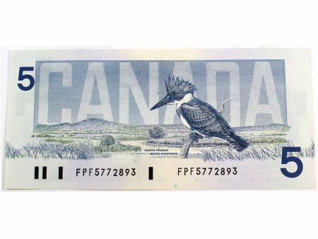 BC-56b 1986 Canada $5 Thiessen-Crow, FPF, circ For Cheap