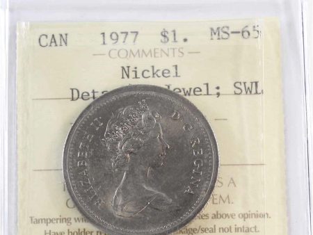 1977 SWL; Detached Jewel Canada Nickel Dollar ICCS Certified MS-65 Online Sale