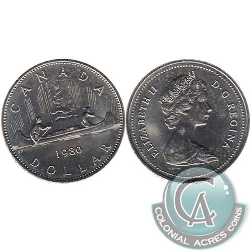 1980 Canada Nickel Dollar UNC+ (MS-62) Sale