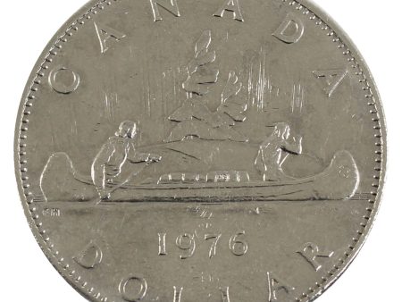 1976 Attached Jewel Canada Nickel Dollar Circulated Sale