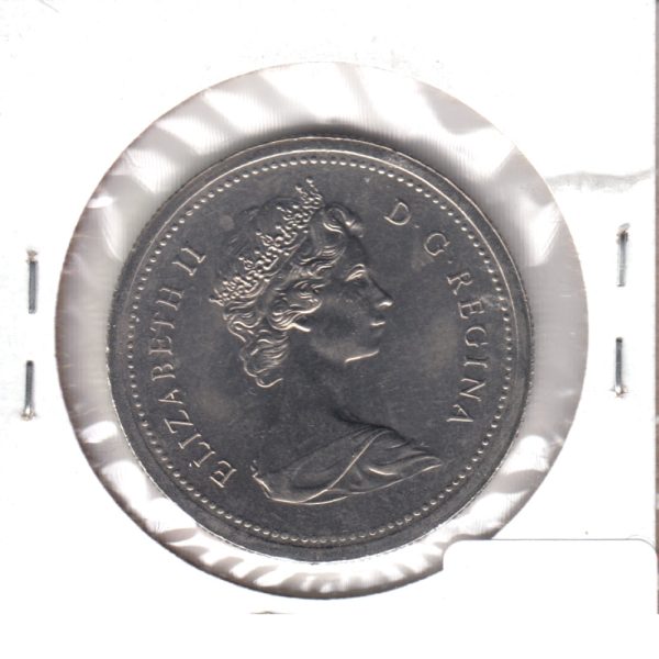 1977 Var. 3 Det. Jewel SWL Canada Nickel Dollar Choice Brilliant UNC (MS-64) For Sale