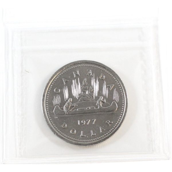 1977 WL, Detached Jewel Canada Nickel Dollar ICCS Certified MS-65 on Sale