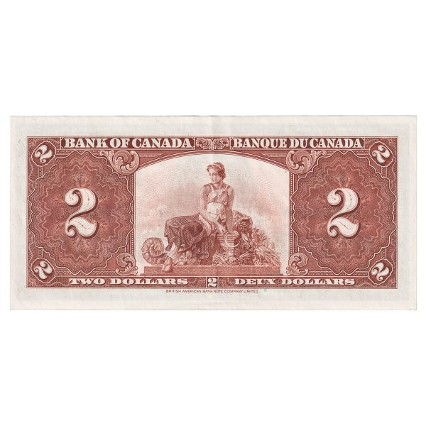 BC-22c 1937 Canada $2 Coyne-Towers, K R, AU Fashion