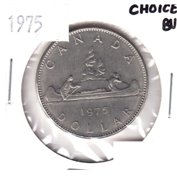 1975 Canada Nickel Dollar Choice BU (MS-64) Discount