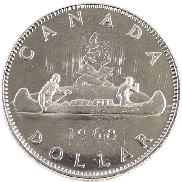 1968 No Island Canada Nickel Dollar Proof Like For Sale