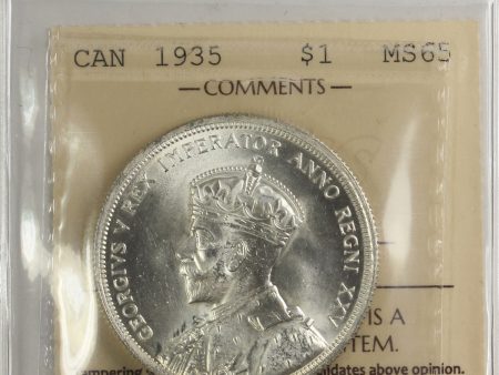 1935 Canada Dollar ICCS Certified MS-65 (XVR 366) Cheap