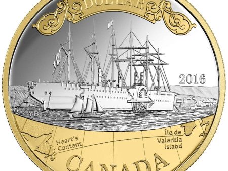 2016 Canada Gold Plated Proof Silver Dollar in Square Capsule (No Tax) Hot on Sale