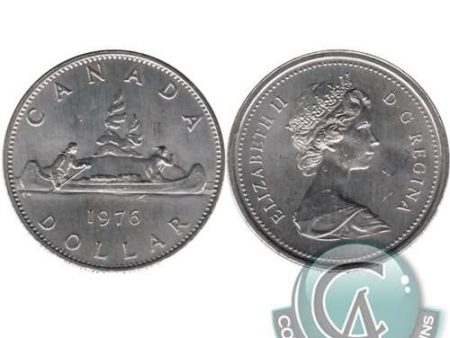 1976 Detached Jewel Canada Nickel Dollar UNC+ (MS-62) For Sale