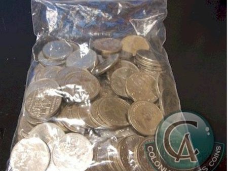 100 x 1968-1986 Canadian Nickel Dollars in average condition Mega31A Discount