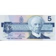 BC-56a 1986 Canada $5 Crow-Bouey, ENA, AU-UNC on Sale