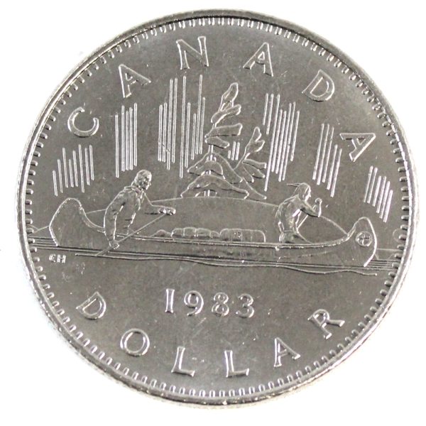 1983 Canada Nickel Dollar Uncirculated (MS-60) For Discount