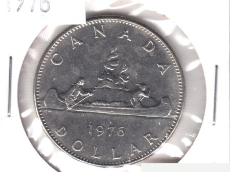 1976 Attached Jewel Canada Nickel Dollar Brilliant Uncirculated (MS-63) Cheap