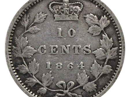 1864 New Brunswick 10-cents F-VF (F-15) $ Online Hot Sale