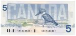 BC-56a 1986 Canada $5 Crow-Bouey, ENE, AU-UNC on Sale