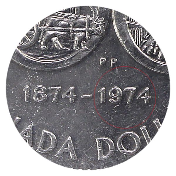 1974 Canada Nickel Dollar ICCS Certified MS-62 CH# 1974 Rev-005 Hot on Sale