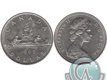 1969 Canada Nickel Dollar Uncirculated (MS-60) Online Hot Sale