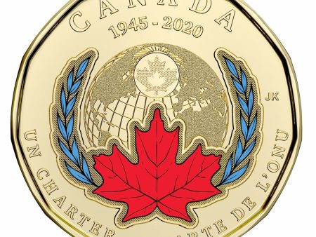 2020 Coloured United Nations Canada Loon Dollar Brilliant Uncirculated (MS-63) For Cheap