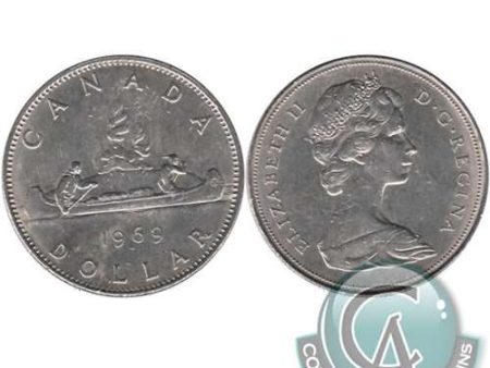 1969 Canada Nickel Dollar Circulated on Sale