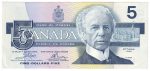 BC-56a 1986 Canada $5 Crow-Bouey, ENC, AU For Discount