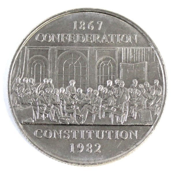 1982 Constitution Canada Nickel Dollar UNC+ (MS-62) on Sale