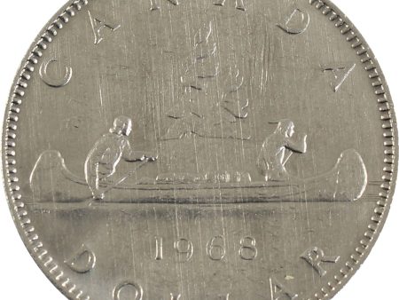 1968 No Island Canada Nickel Dollar AU (AU-50) Sale