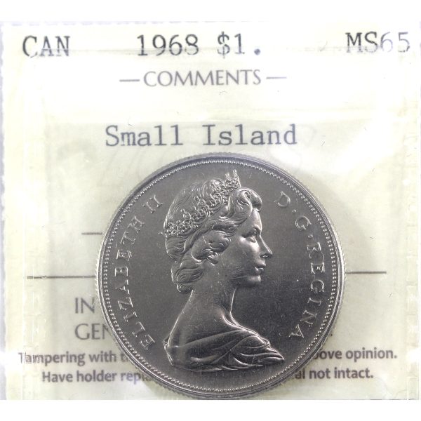 1968 Small Island Canada Dollar ICCS Certified MS-65 Online Hot Sale