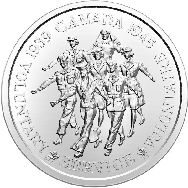 2020 Canada Volunteer Service Medallion Silver Brilliant UNC (square capsule) No Tax on Sale