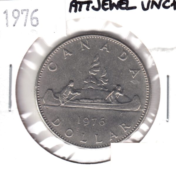 1976 Attached Jewel Canada Nickel Dollar UNC+ (MS-62) on Sale