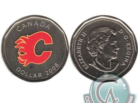 2008 Canada Calgary Flames Dollar Proof Like (from Puck) $ Fashion