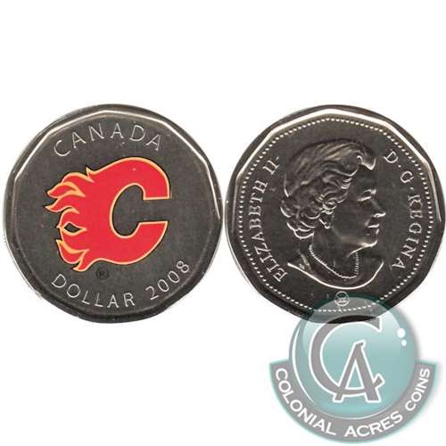 2008 Canada Calgary Flames Dollar Proof Like (from Puck) $ Fashion