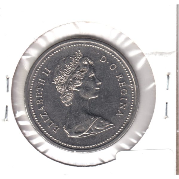 1977 Var. 1 Att. Jewel SWL Canada Nickel Dollar Choice Brilliant UNC (MS-64) For Cheap