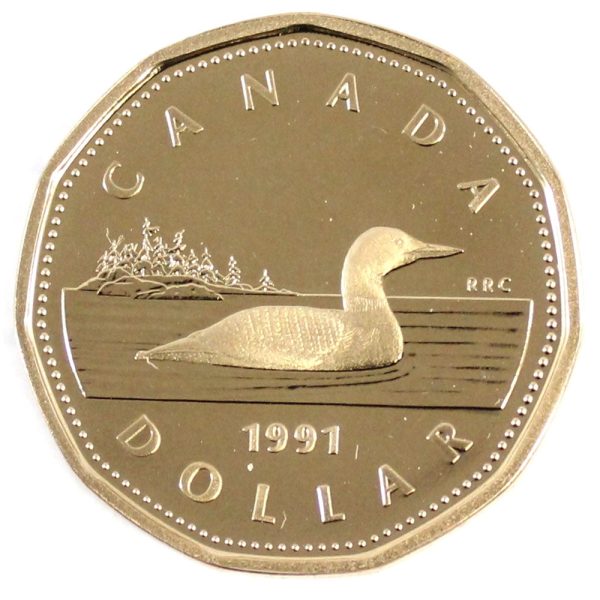 1991 Canada Loon Dollar Proof Cheap