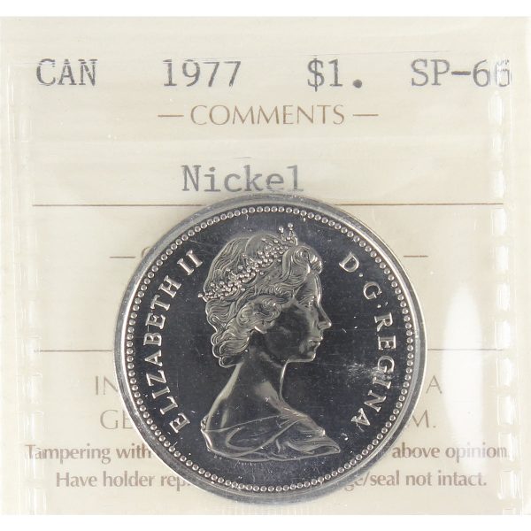 1977 Canada Nickel Dollar ICCS Certified SP-66 Online