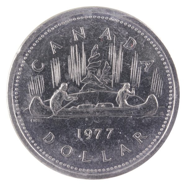 1977 Attached Jewel Canada Nickel Dollar ICCS Certified MS-64 For Discount