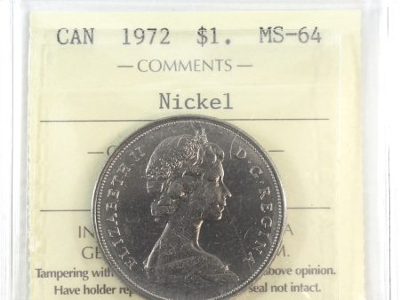 1972 Canada Nickel Dollar ICCS Certified MS-64 Online