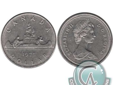 1975 Canada Nickel Dollar Brilliant Uncirculated (MS-63) Supply