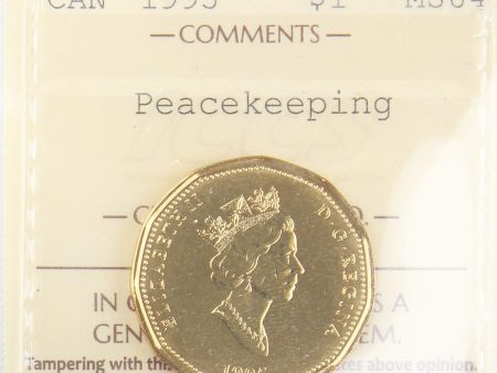 1995 Canada Peacekeeping Dollar ICCS Certified MS-64 on Sale