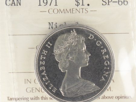 1971 Canada Nickel Dollar ICCS Certified SP-66 Online