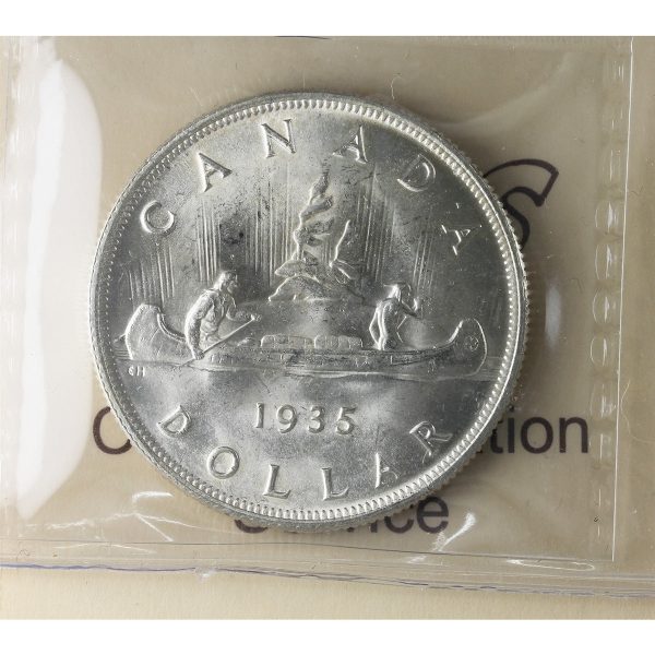 1935 Double XXV Canada Dollar ICCS Certified MS-65 (XXG 024) on Sale