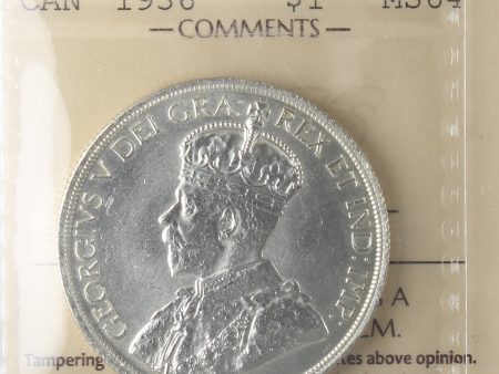 1936 Canada Dollar ICCS Certified MS-64 (XXG 034) Online Hot Sale