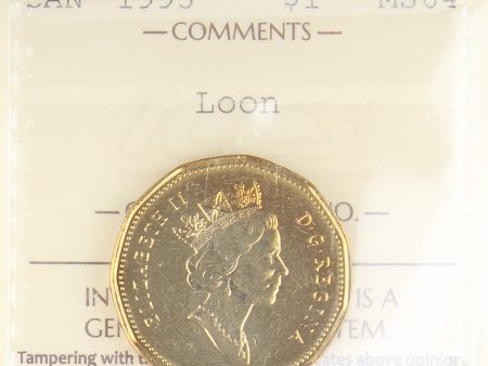 1995 Canada Loon Dollar ICCS Certified MS-64 For Discount