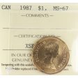 1987 Canada Loon Dollar ICCS Certified MS-67 Online now