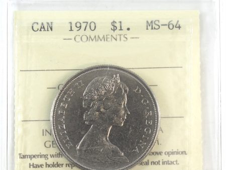 1970 Canada Nickel Dollar ICCS Certified MS-64 Online